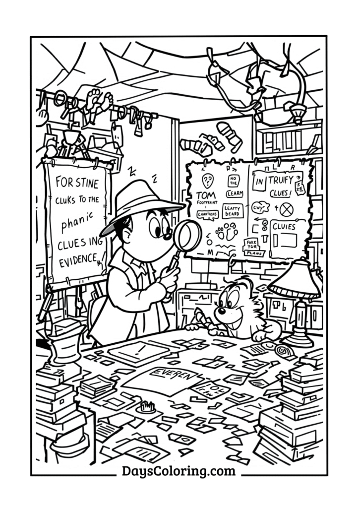 Detective Mystery Scene