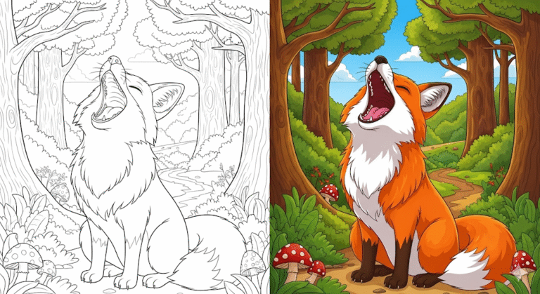 Happy Animals Coloring pages