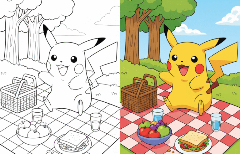 Pikachu Coloring Pages