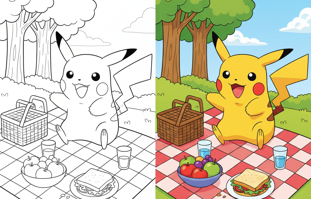 Pikachu Coloring Pages