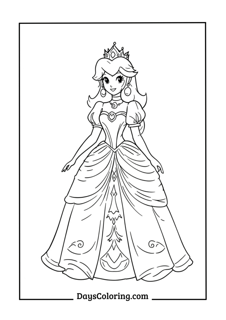 Princess Peach in Royal Dress
