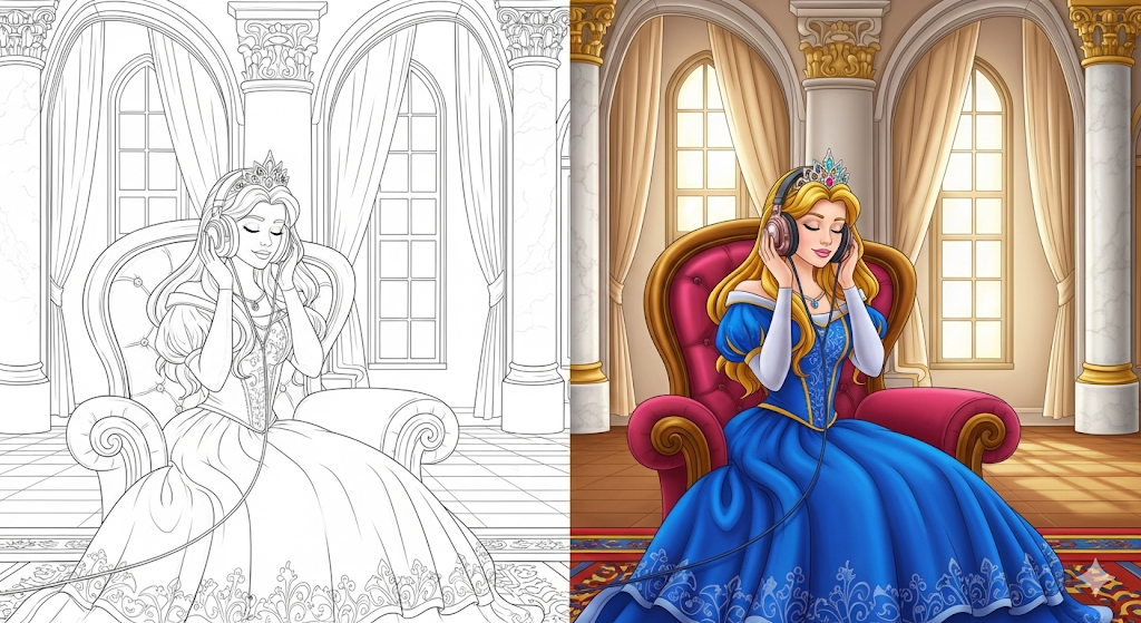Princess coloring pages
