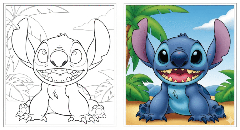 Stitch Coloring Pages
