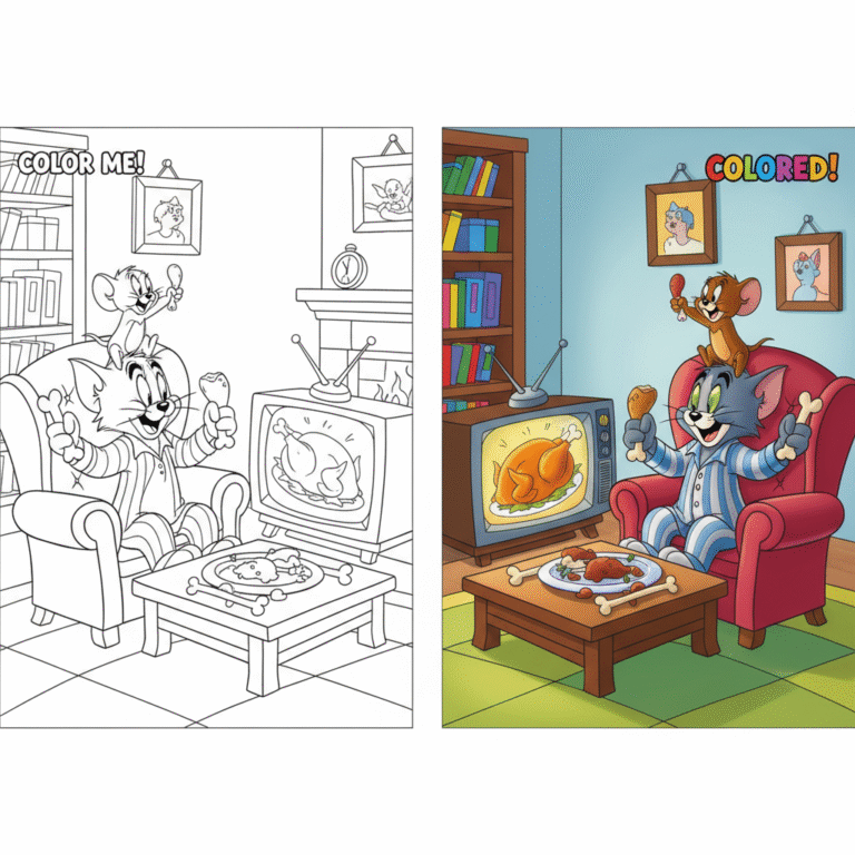 TOM AND JERRY coloring pages