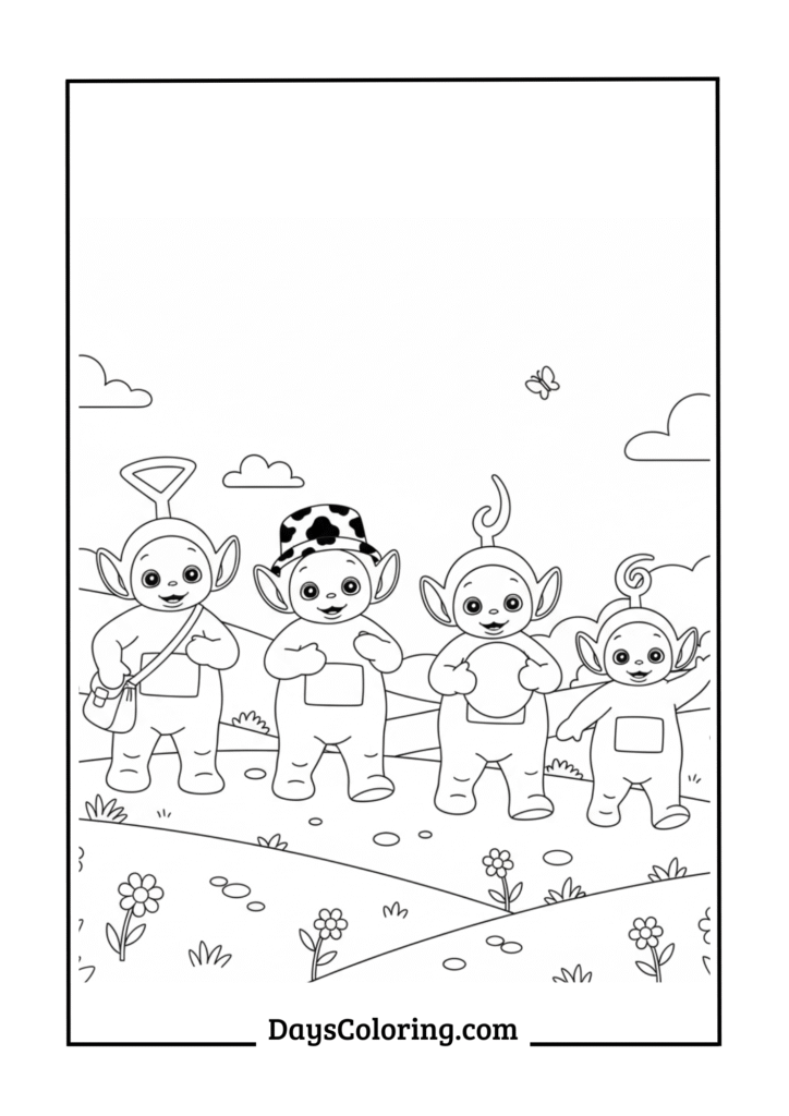 25 Free Teletubbies Coloring Pages - Free Printables
