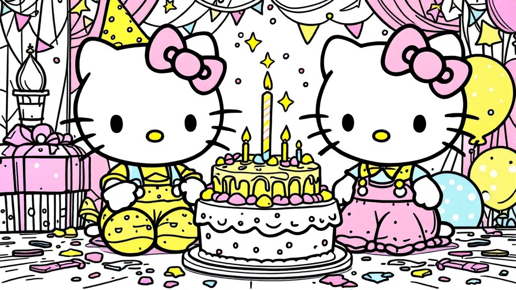 hello kitty coloring pages