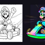 Super Mario Coloring Pages