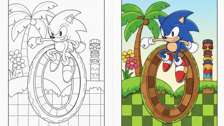 Sonic COLORING PAGES