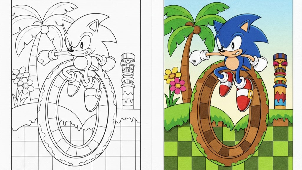 Sonic COLORING PAGES