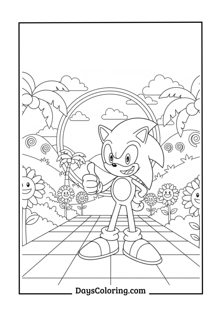 Sonic in Green Hill Zone
