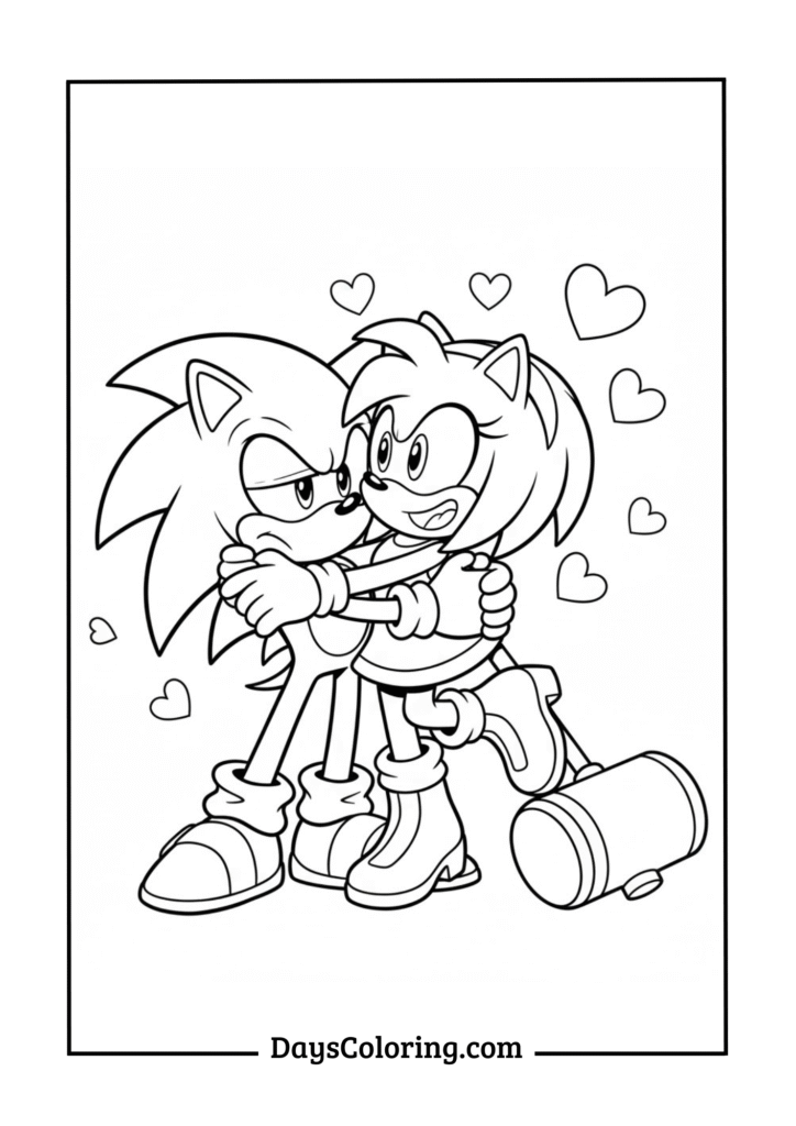 Sonic with Amy Rose