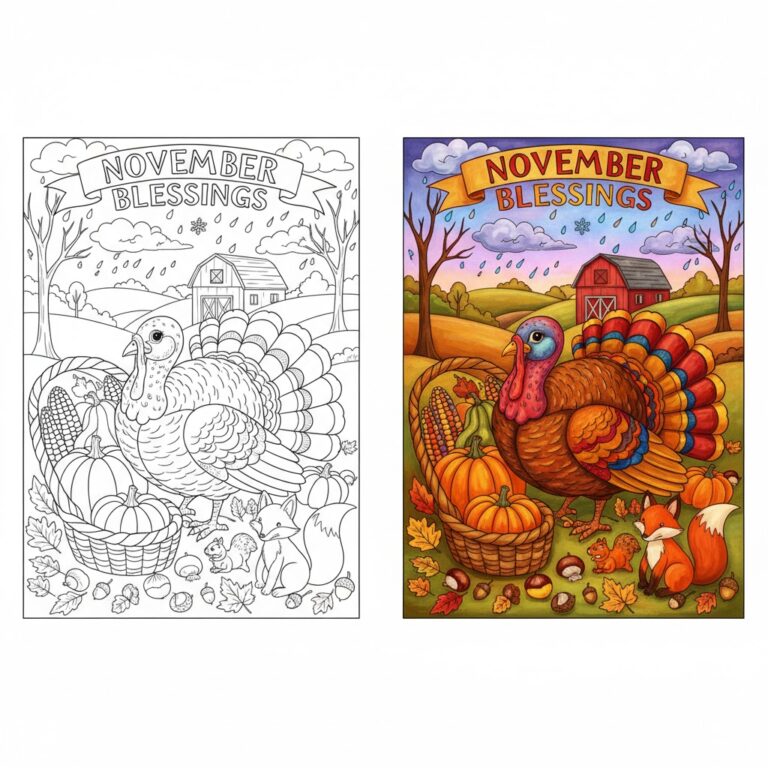 November Coloring Pages