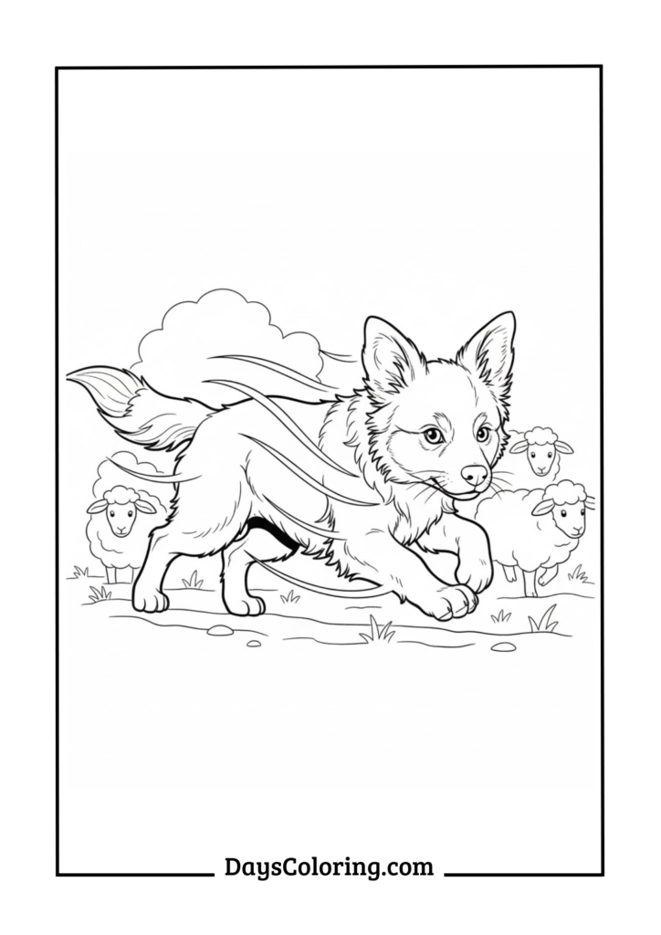 Border Collie Puppy Herding