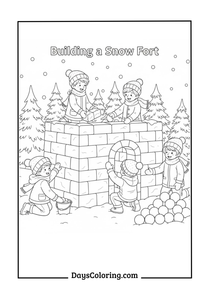 Building a Snow Fort