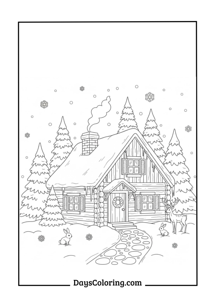 Cozy Winter Cabin