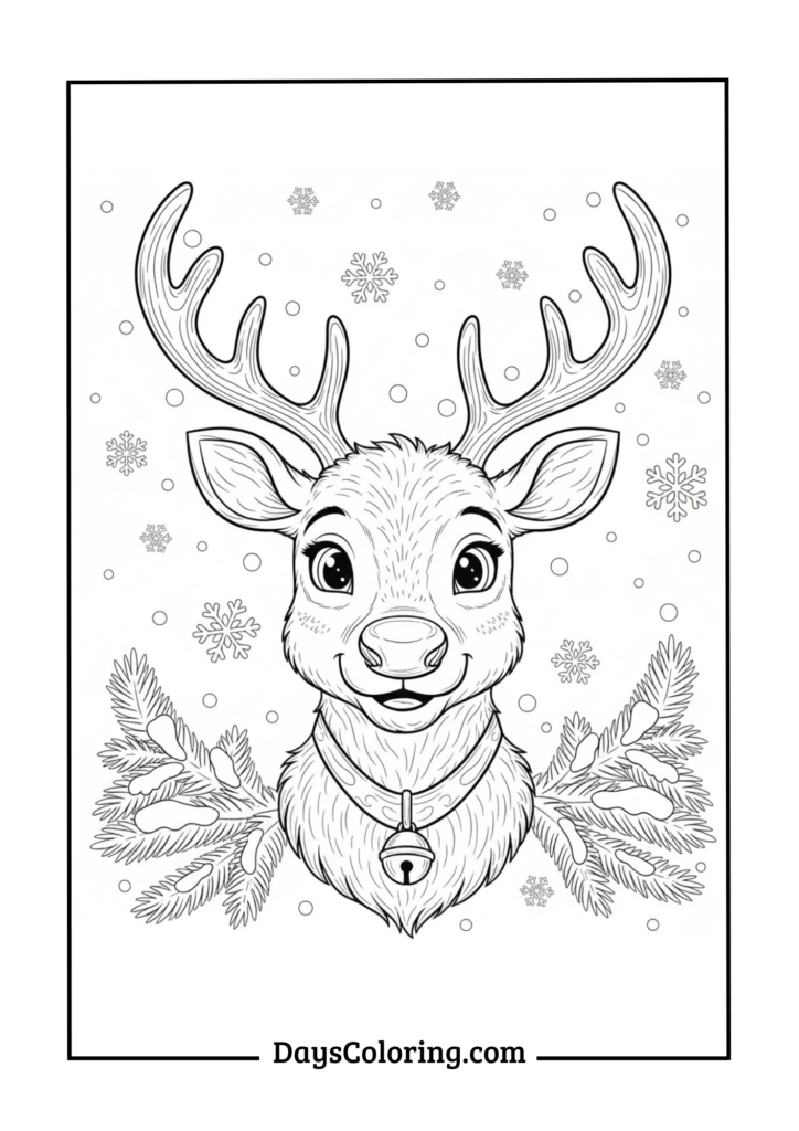 Friendly Reindeer Portrait