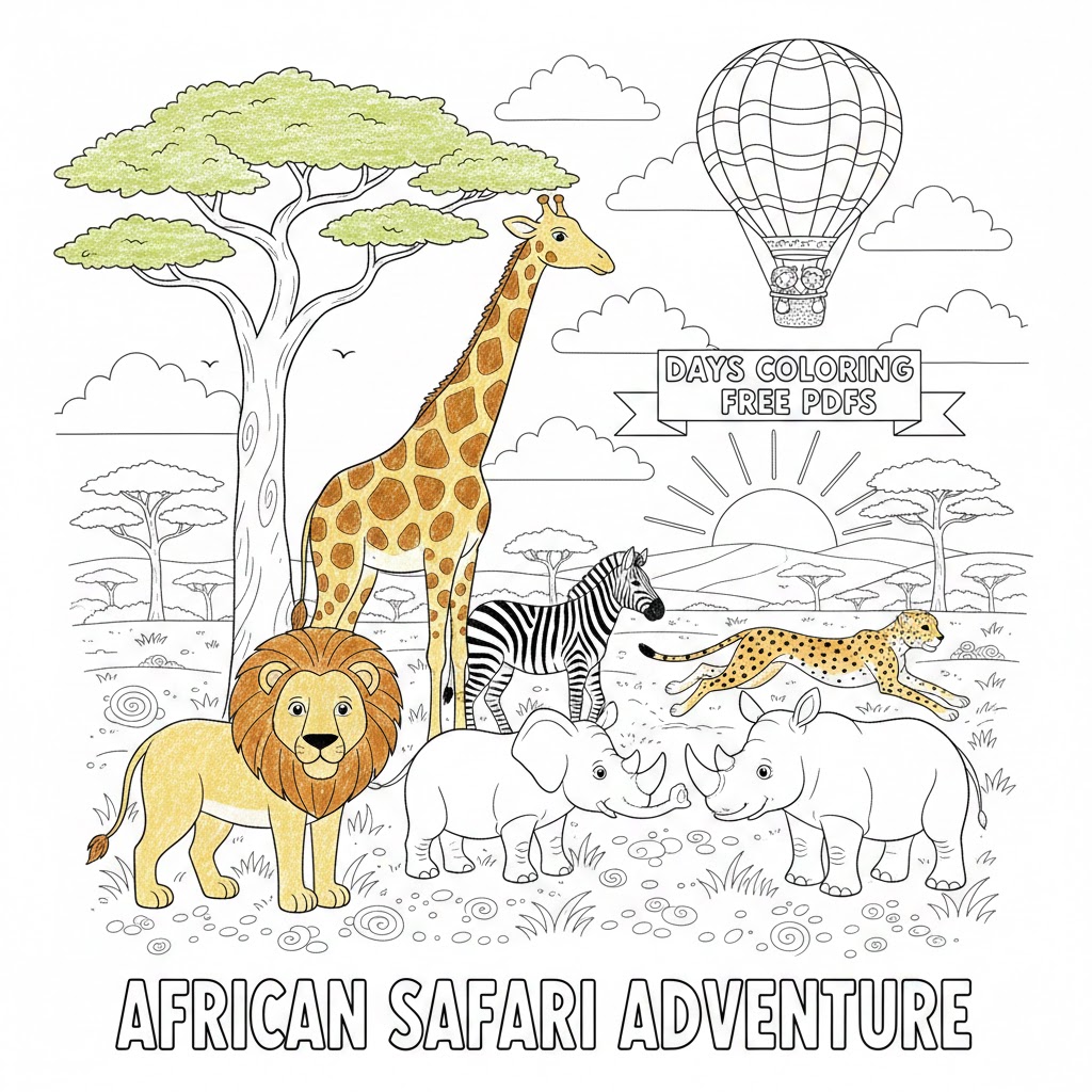 Landscape Coloring Pages