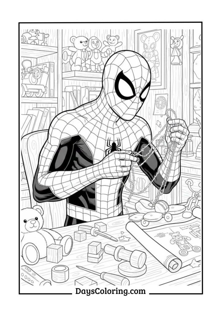 Spiderman Building Toy Workshop