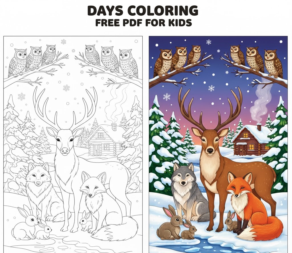 Winter Coloring Pages