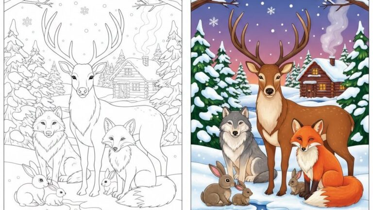 Winter Coloring Pages